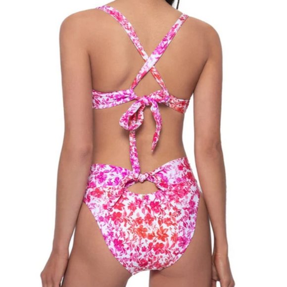 PQ Swim Azalea Perla Halter Top and Full bottom Size M - Picture 2 of 15